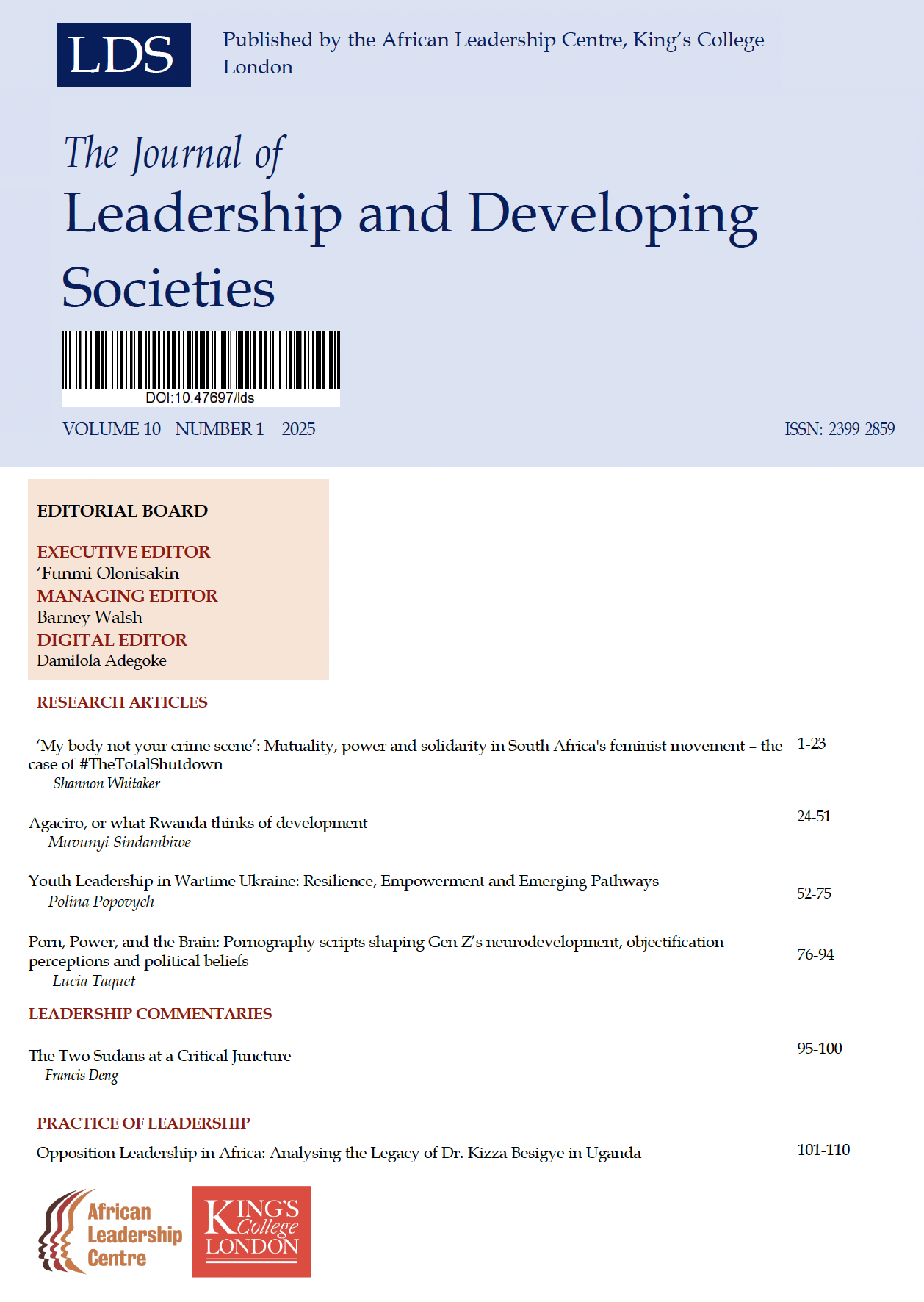 					View Vol. 10 No. 1 (2025)
				